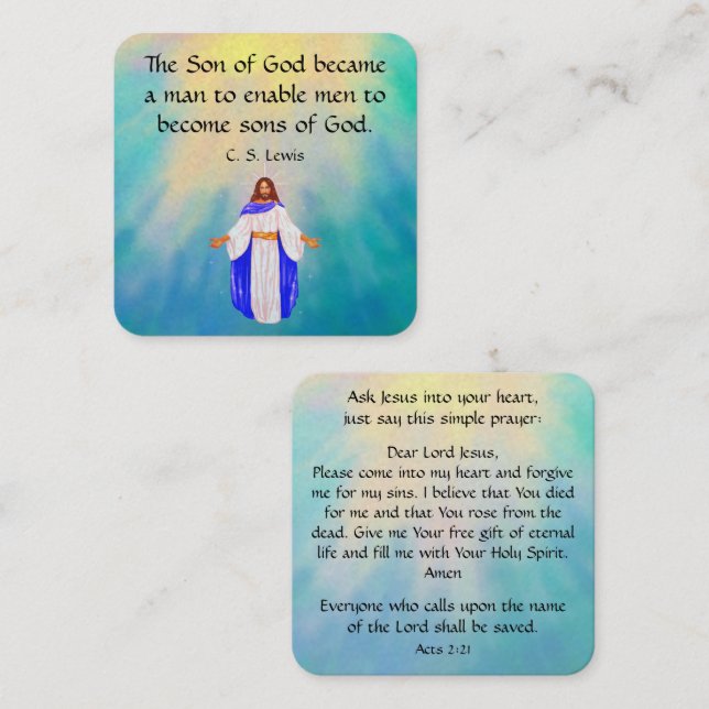 Gospel Tract Card (Front/Back)