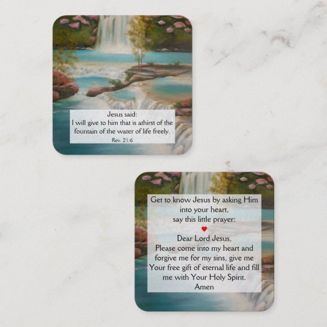 Gospel Tract Card (Front/Back)