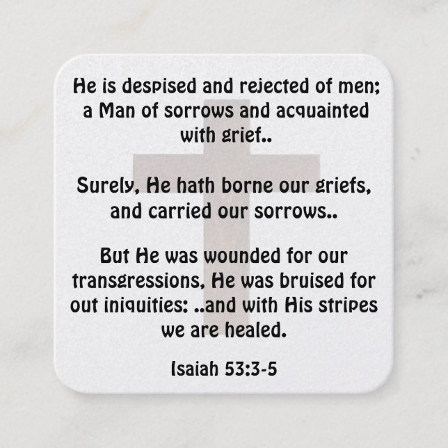 Gospel Tract Card (Front)