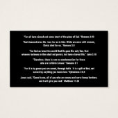 Gospel Tract Plan of Salvation Black and White (Back)