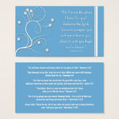 Gospel Tract Plan of Salvation Blue Swirl (Front & Back)