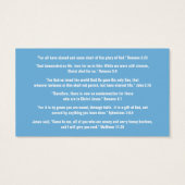 Gospel Tract Plan of Salvation Blue Swirl (Back)