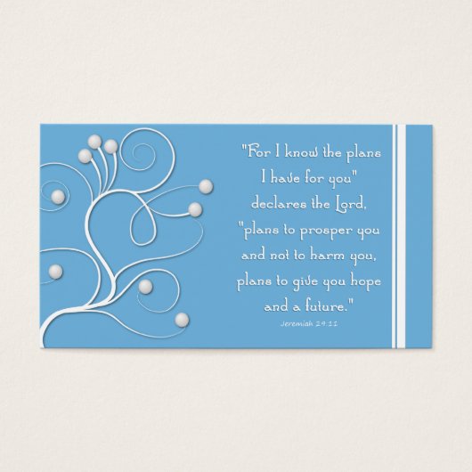 Gospel Tract Plan of Salvation Blue Swirl (Front)