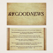 Gospel Tract Plan of Salvation Good News Christian (Front & Back)