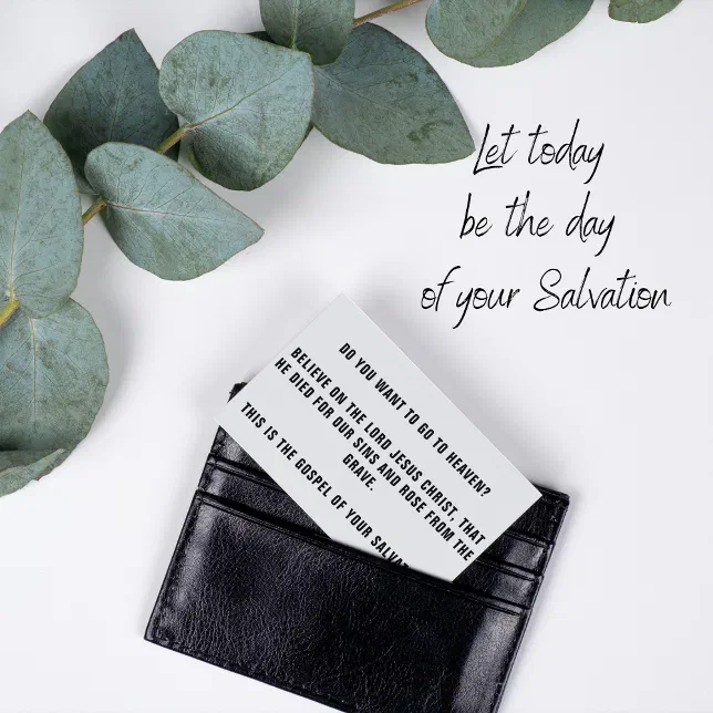 GOSPEL TRACTS BUSINESS CARD Zazzle