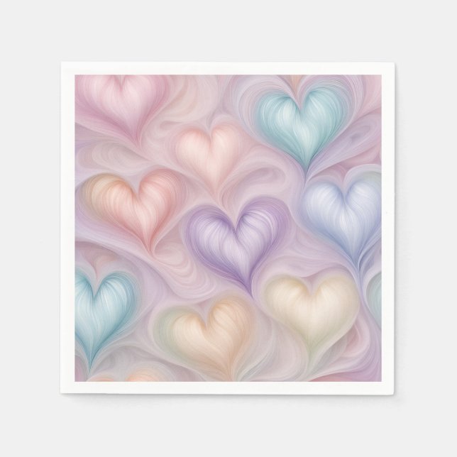Gossamer Hearts Napkins (Front)
