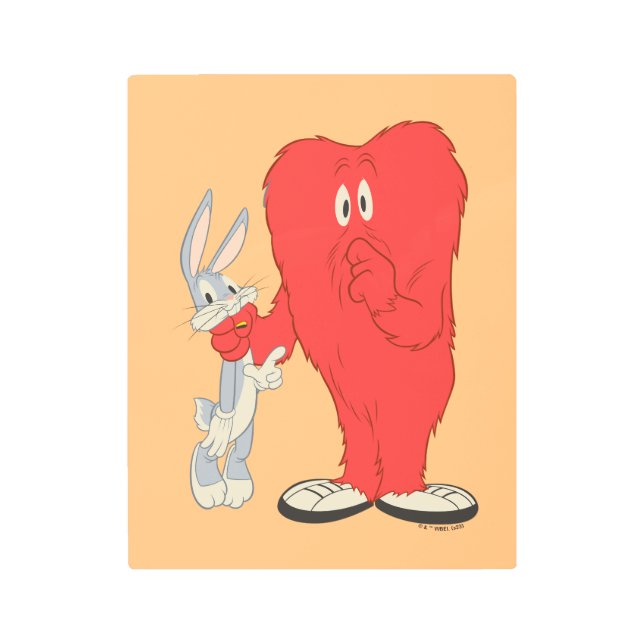 Gossamer Holding BUGS BUNNY™ Metal Print (Front)