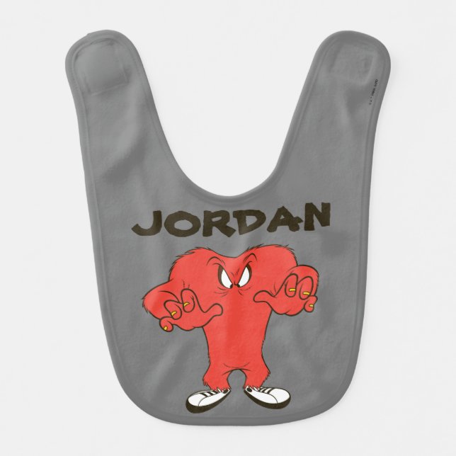Gossamer Menacing Pose Baby Bib (Front)