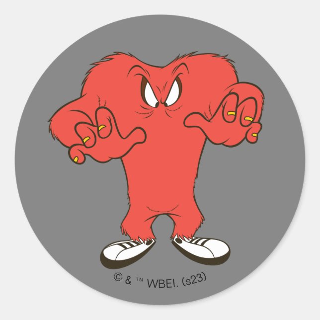 Gossamer Menacing Pose Classic Round Sticker (Front)