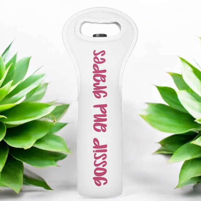 Gossip and Grapes Funny Besties Hostess Wine Bag (Creator Uploaded)