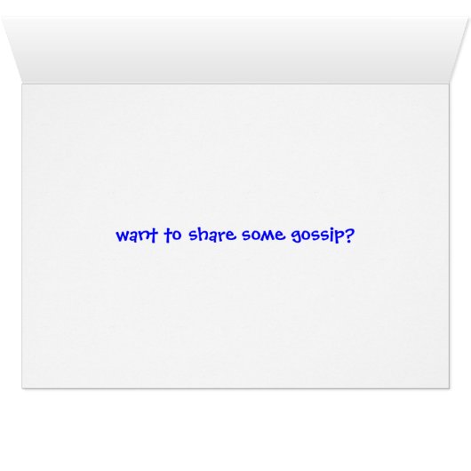 Gossip Cards (Inside Horizontal (Bottom))