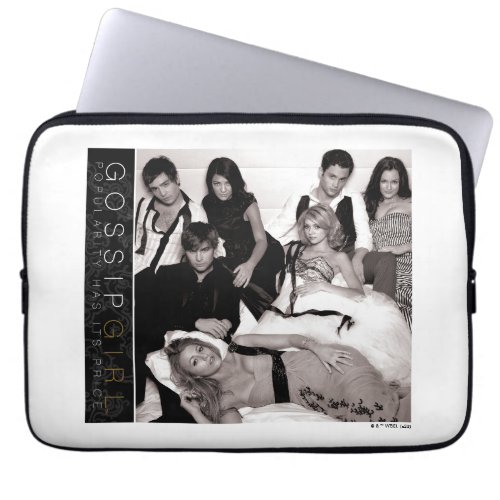 Gossip Girl Black and White Group Graphic Laptop Sleeve