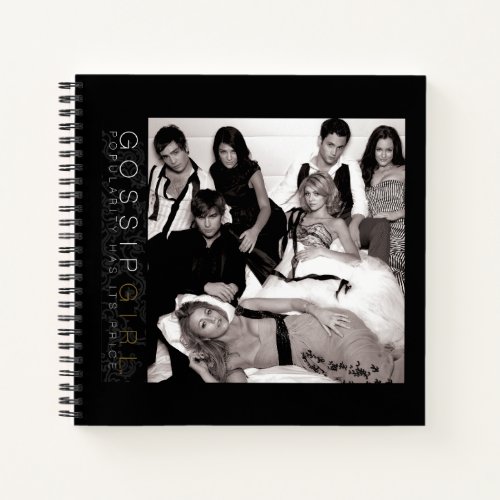 Gossip Girl Black and White Group Graphic Notebook