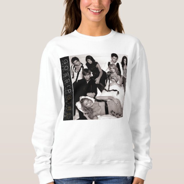 Gossip Girl Black and White Group Graphic Sweatshirt (Front)
