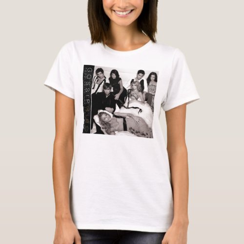 Gossip Girl Black and White Group Graphic T_Shirt
