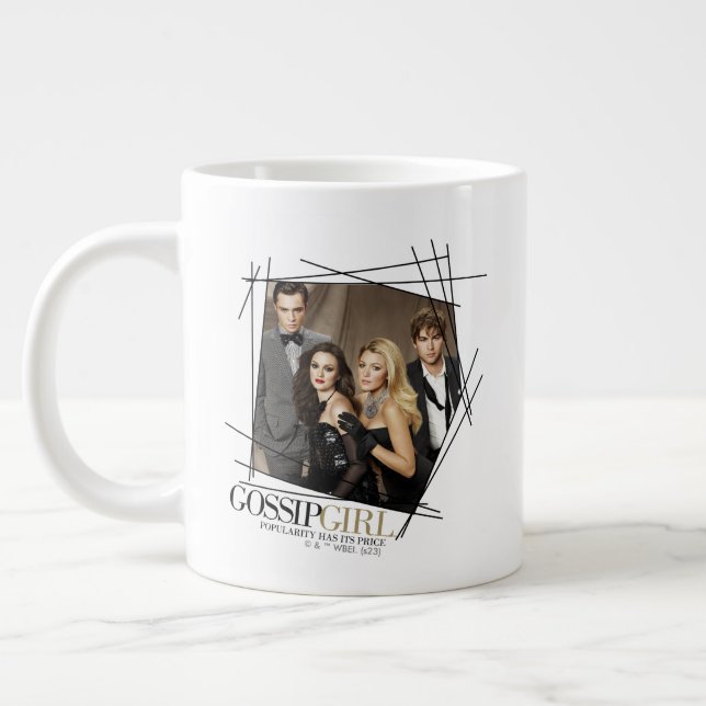 Gossip Girl Glamor Group Graphic Giant Coffee Mug (Left)