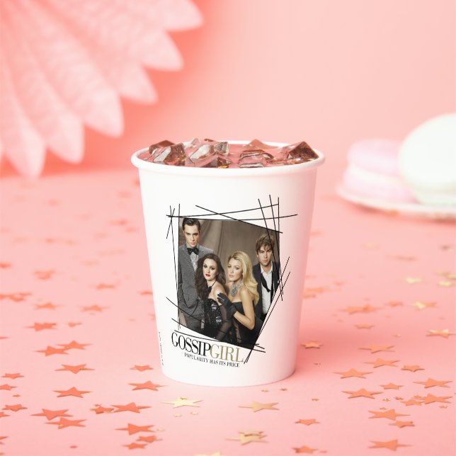 Gossip Girl Glamor Group Graphic Paper Cups (Insitu)