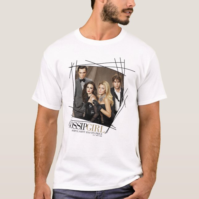 Gossip Girl Glamor Group Graphic T-Shirt (Front)