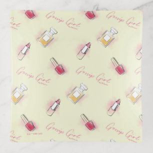 Gossip Girl Lipstick & Perfume Pattern Trinket Tray