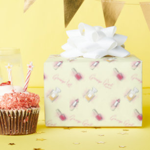 Gossip Girl Lipstick & Perfume Pattern Wrapping Paper