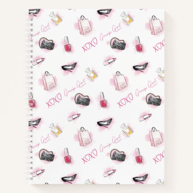 Gossip Girl Makeup Pattern Notebook (Front)
