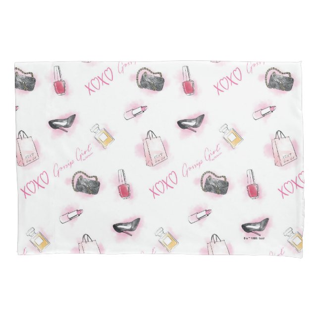 Gossip Girl Makeup Pattern Pillow Case (Front)