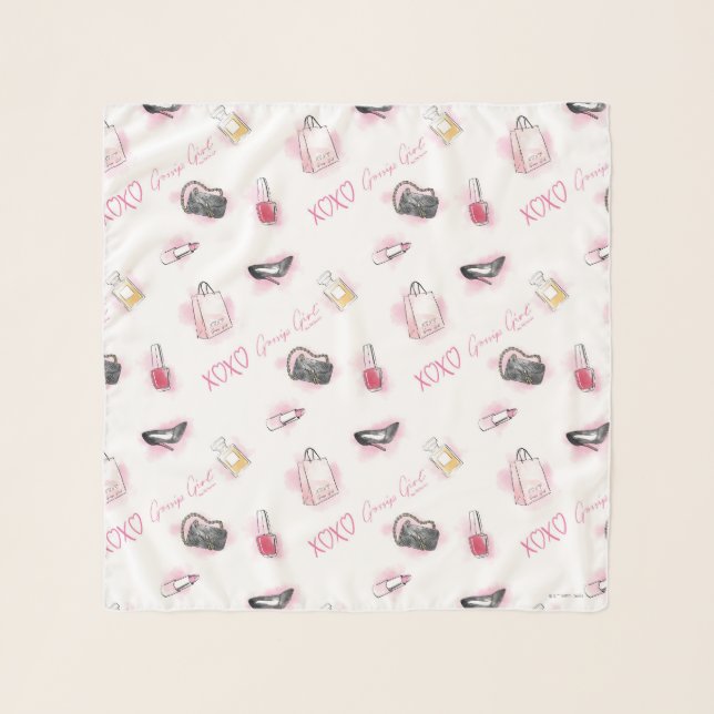 Gossip Girl Makeup Pattern Scarf (Front)
