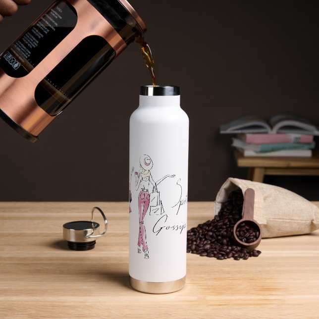 Gossip Girl - Spotted! Water Bottle (Coffee)