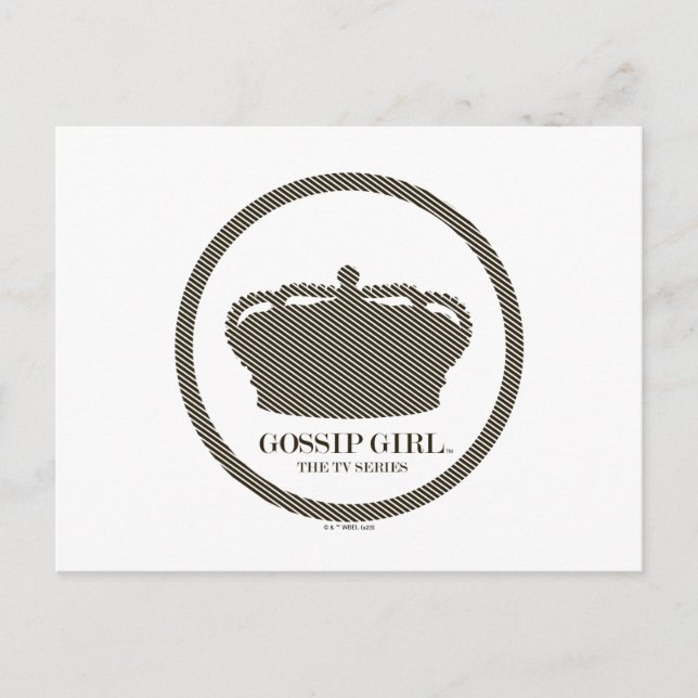 Gossip Girl TV Series Crown Icon Postcard (Front)