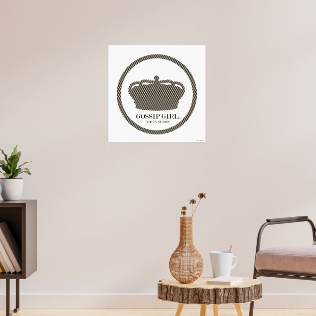 Gossip Girl TV Series Crown Icon Poster (Living Room 3)