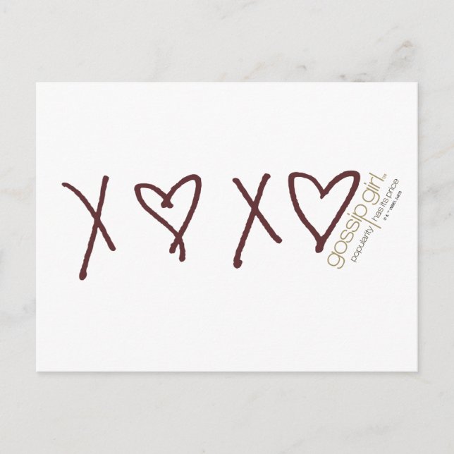 Gossip Girl X♥X♥ Icon Postcard (Front)