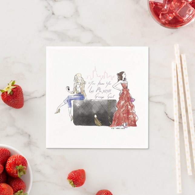 Gossip Girl - You Know You Love Me Napkins (Insitu)