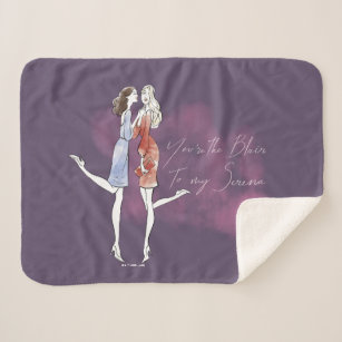 Gossip Girl - You're the Blair to my Serena Sherpa Blanket