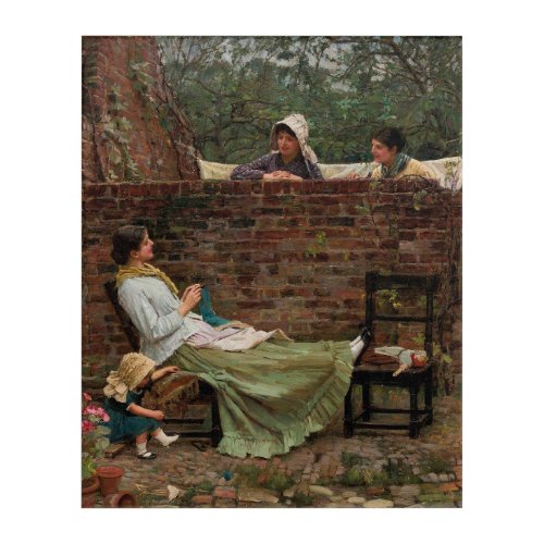 Gossip _ John William Waterhouse Acrylic Print