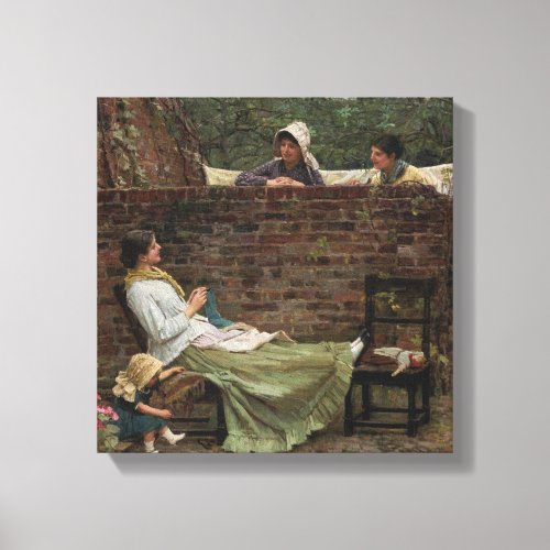 Gossip _ John William Waterhouse Canvas Print