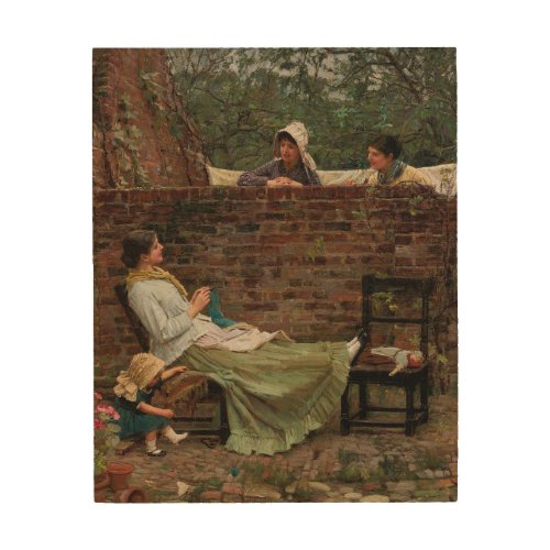 Gossip _ John William Waterhouse Wood Wall Art