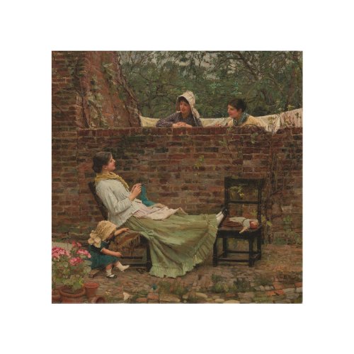 Gossip _ John William Waterhouse Wood Wall Art