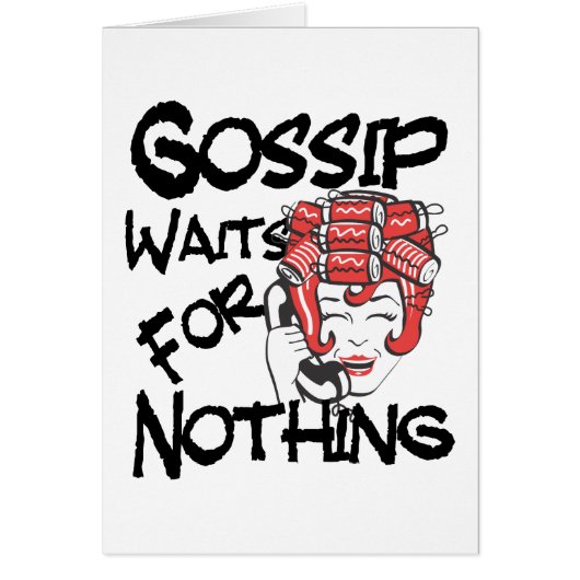 Gossip Waits for Nothing Cards (Front)