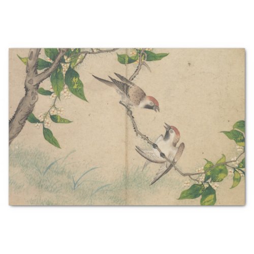Gossiping Sparrows by Zhang Ruoai Tissue Paper