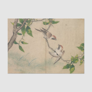 Gossiping Sparrows by Zhang Ruoai Tissue Paper