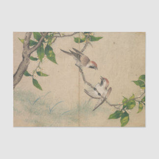 Gossiping Sparrows by Zhang Ruoai Tissue Paper