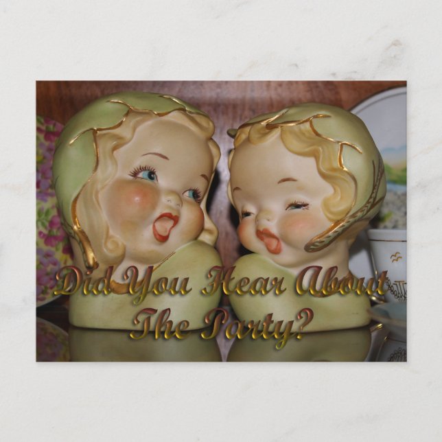 "gossipy" girls party invite (Front)