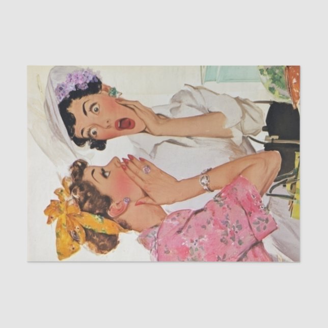 Gosspiping Housewives Decoupage Tissue Paper (Front)