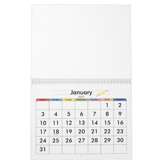 Gost Calendar (Jan 2027)
