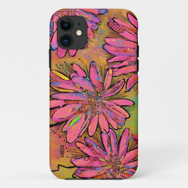 Got a Crush on You pink daisy phone case (Back)