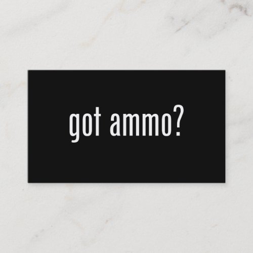 got ammo business card