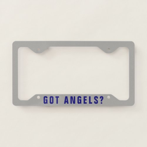 GOT ANGELS LICENSE PLATE HOLDER CHRISTIAN ANGEL LICENSE PLATE FRAME