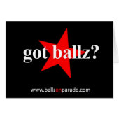 Got Ballz? Greeting Card (Front Horizontal)