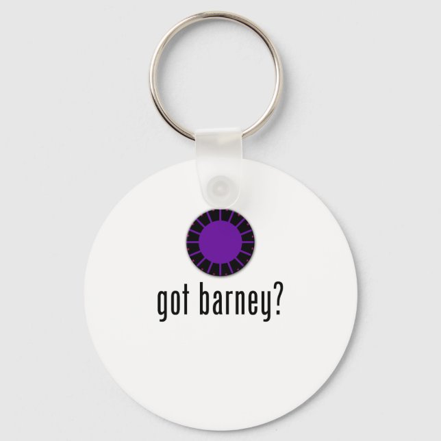 got barney? keychain (Front)
