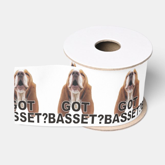 Got Basset? Basset Hound Ribbon (Spool)